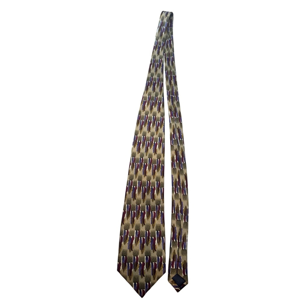 Vintage J. Garcia Tie Necktie Mens Silk Blue-Eyed Man Collection 23 Abstract 90s